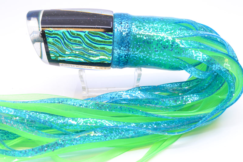 Marlin Magic Ice Blue-Akule Lava Black Magic Ruckus 12" 11oz Skirted Ice Blue/Green