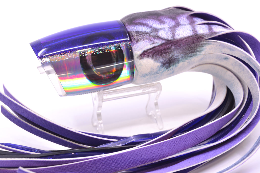 Moyes Lures Silver Rainbow Purple-Silver Back Taxi Eyes Hannibal 14" 8oz ALV Vinyl