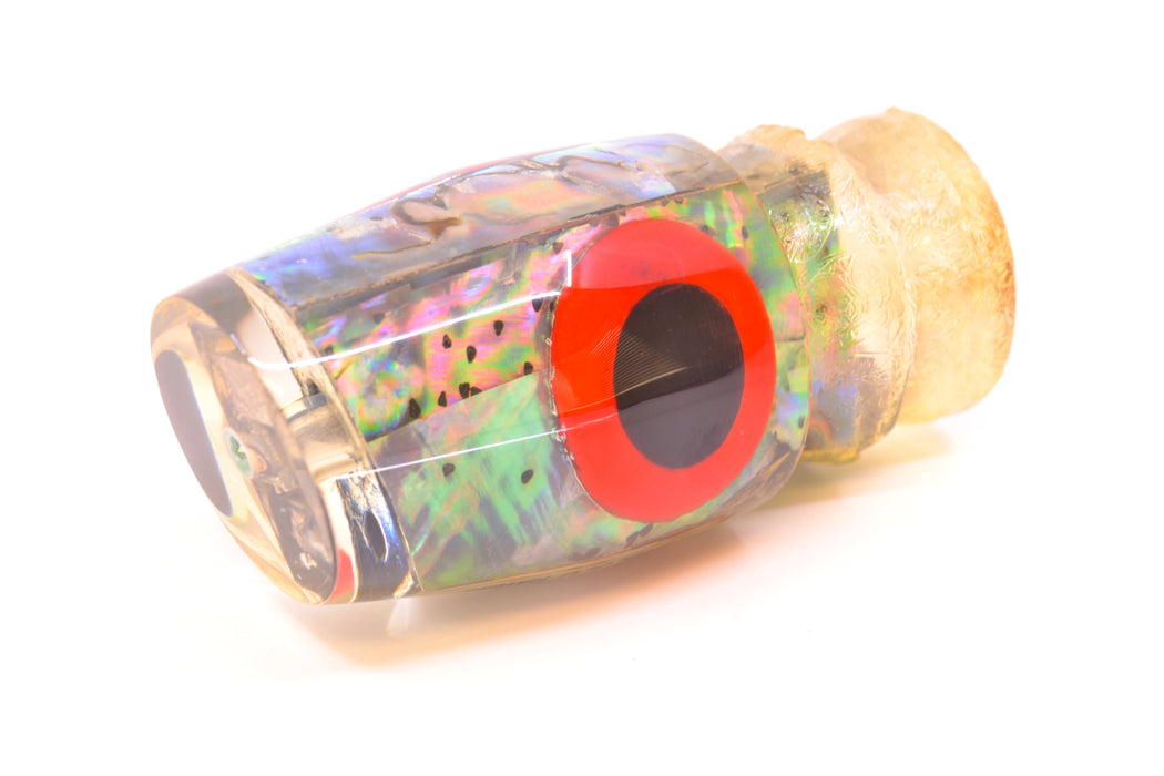 Joe Yee Abalone Shell Black-Red Eyes Lead Apollo 12" 3.3oz
