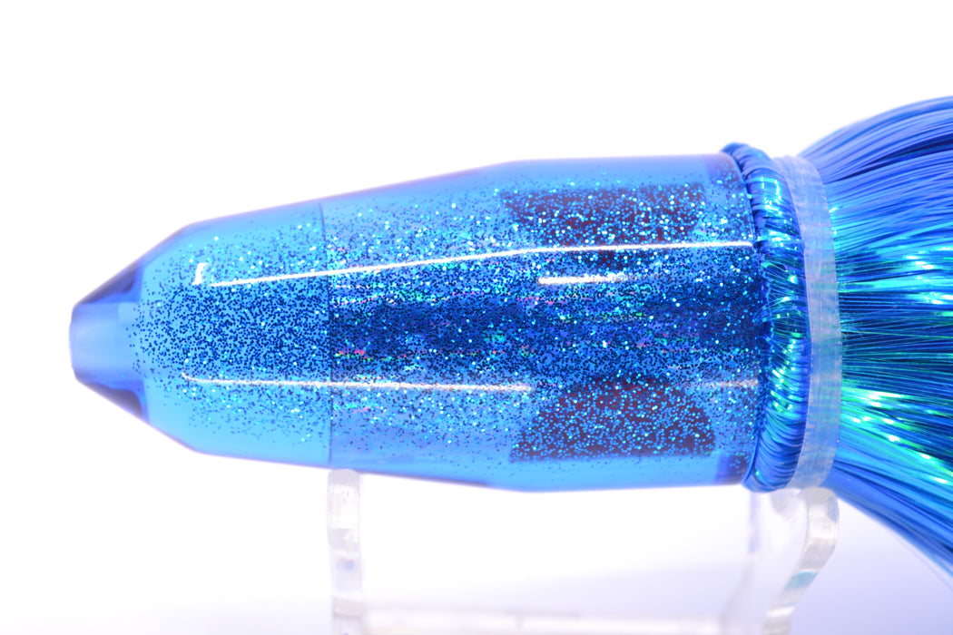 TANTRUM Lures Blue Rainbow Blue Back Medium Bullet 9" 7oz Strobez Royal Blue/Pink GZE