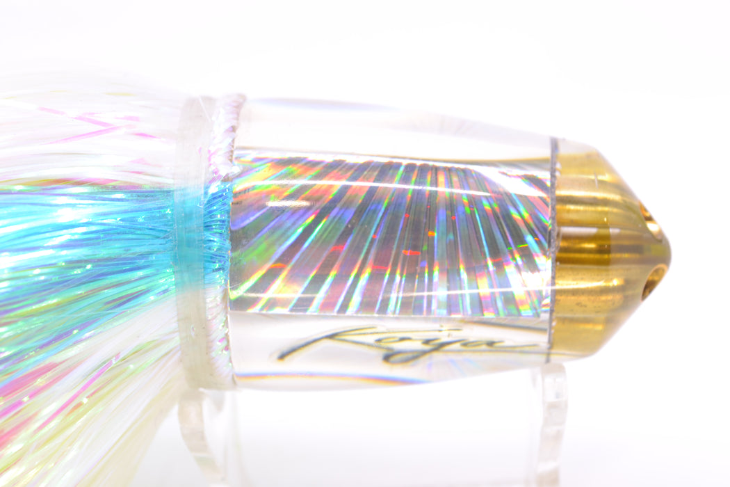 Koya Lures Silver Rainbow Starburst 4-Hole Bullet 9"+ 7oz EZ Flash Feathersword