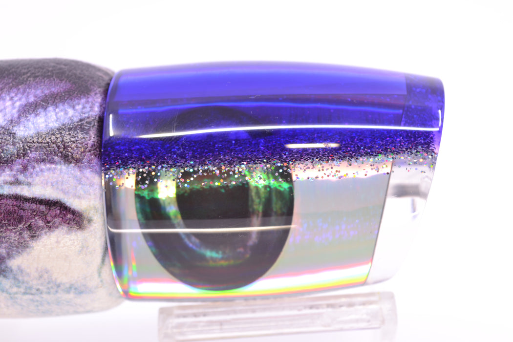 Moyes Lures Silver Rainbow Purple-Silver Back Taxi Eyes Hannibal 14" 8oz ALV Vinyl