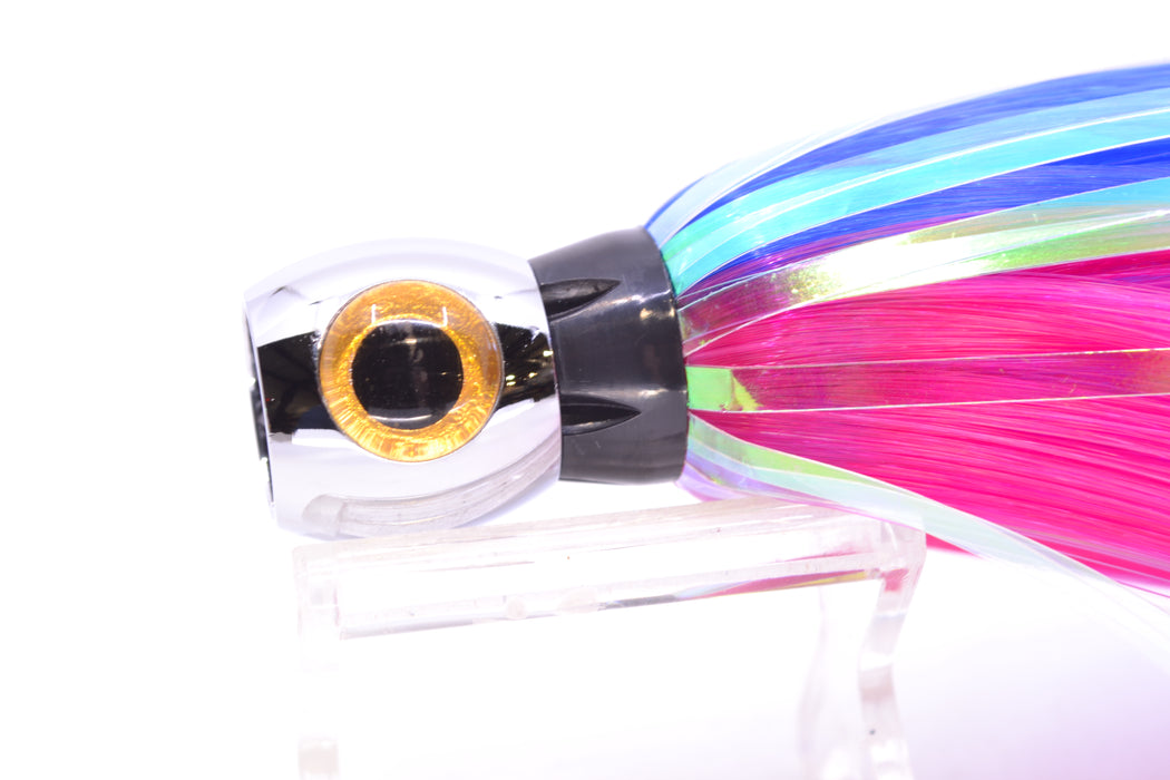 Iland Lures Blue-Pink Flash Hair Chrome Head Sea Star 6.75" 1.5oz SS700F-BL/PK