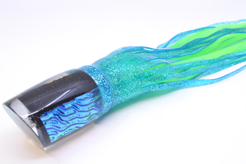 Marlin Magic Ice Blue-Akule Lava Black Magic Ruckus 12" 11oz Skirted Ice Blue/Green