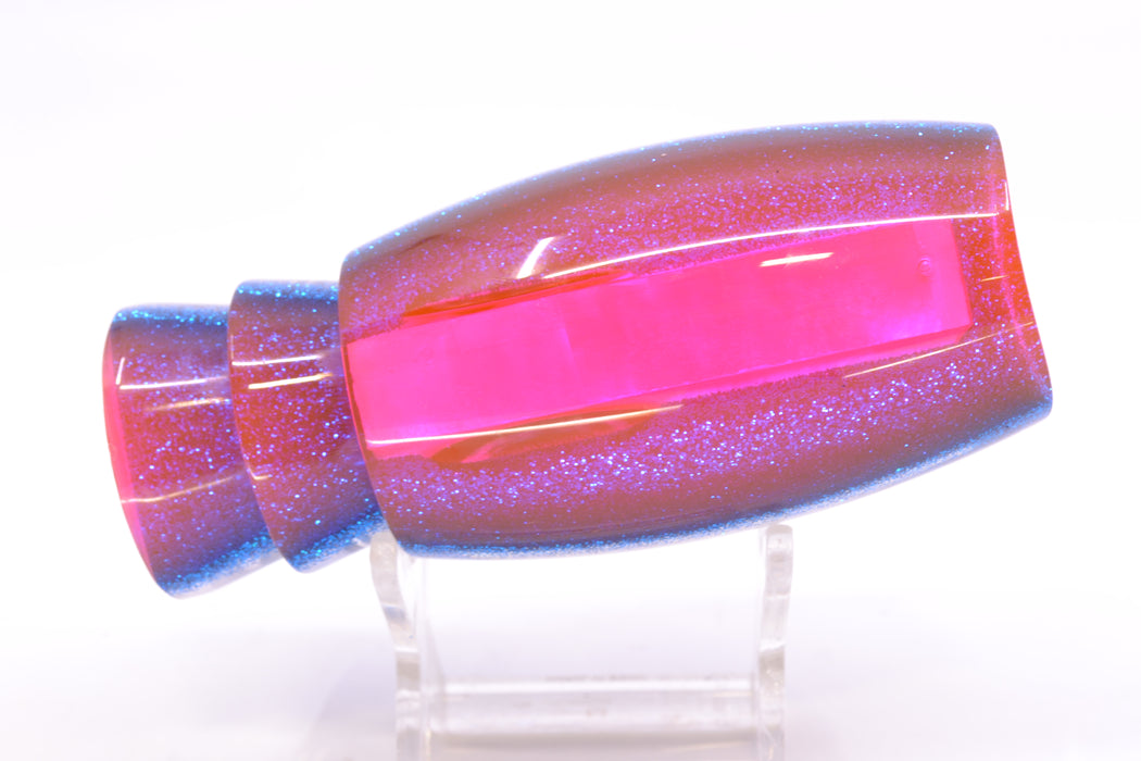 Moyes Lures White MOP Pink-Blue Back Taxi Eyes Large Argus 14" 6.5oz