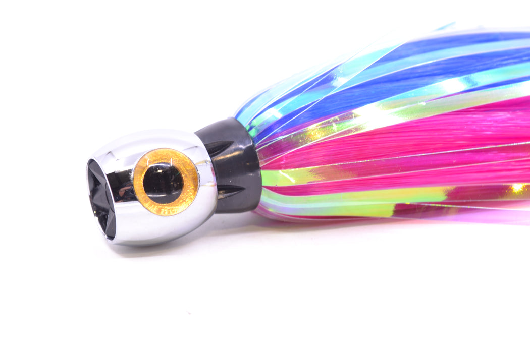 Iland Lures Blue-Pink Flash Hair Chrome Head Sea Star 6.75" 1.5oz SS700F-BL/PK