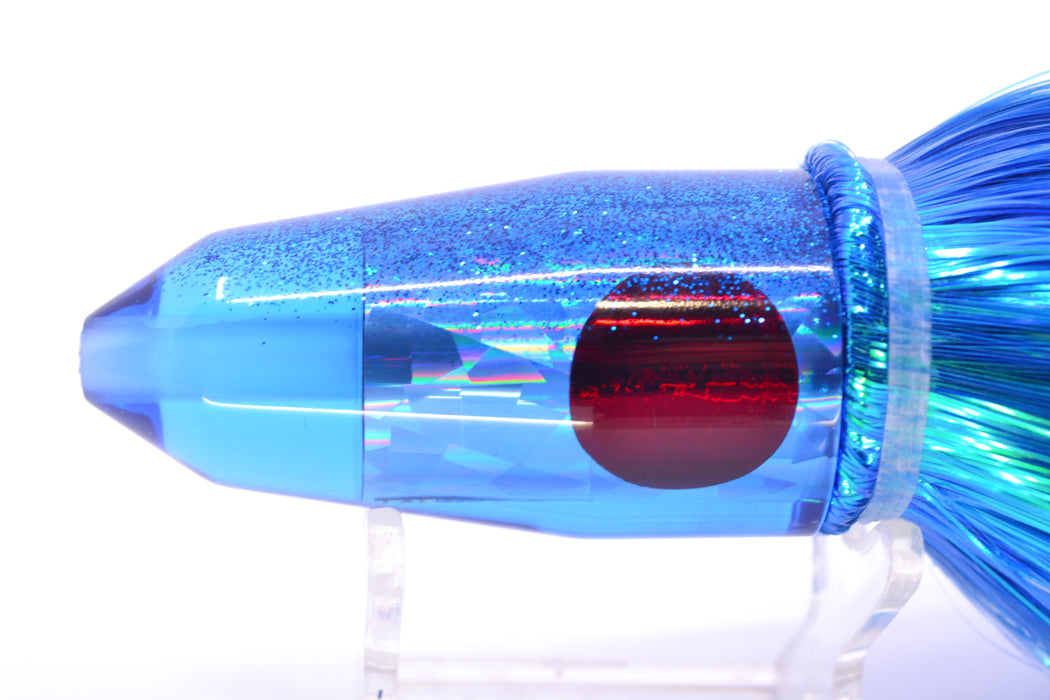TANTRUM Lures Blue Rainbow Blue Back Medium Bullet 9" 7oz Strobez Royal Blue/Pink GZE
