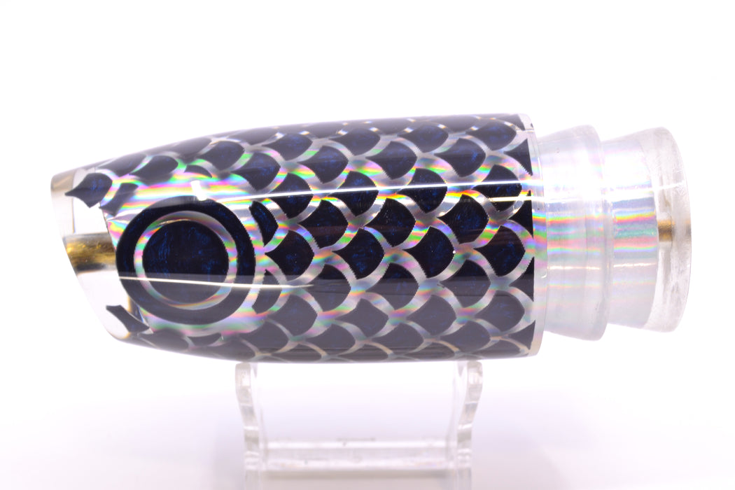 Joe Yee by KEGZ-Niiyama Collab Silver Rainbow Black Scales Super Plunger 14" 7.2oz GZE