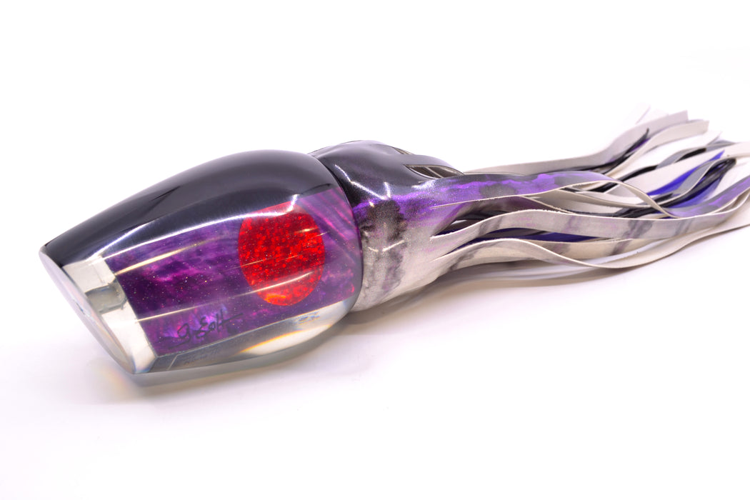 Marlin Magic Purple MOP Black Back Red Eyes Papa Joe 16" 17.5oz FT Vinyl Purple Drip