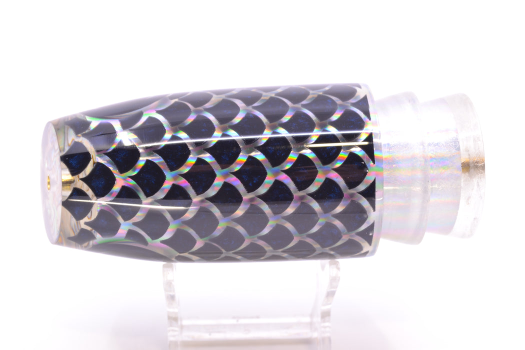 Joe Yee by KEGZ-Niiyama Collab Silver Rainbow Black Scales Super Plunger 14" 7.2oz GZE