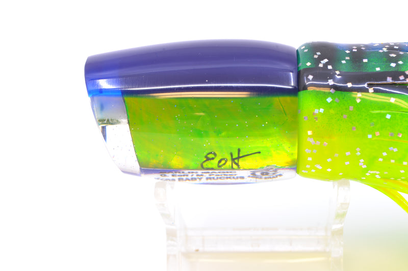 Marlin Magic Lime Green MOP Blue Back No Eyes Baby Ruckus 10" 6.5oz Skirted
