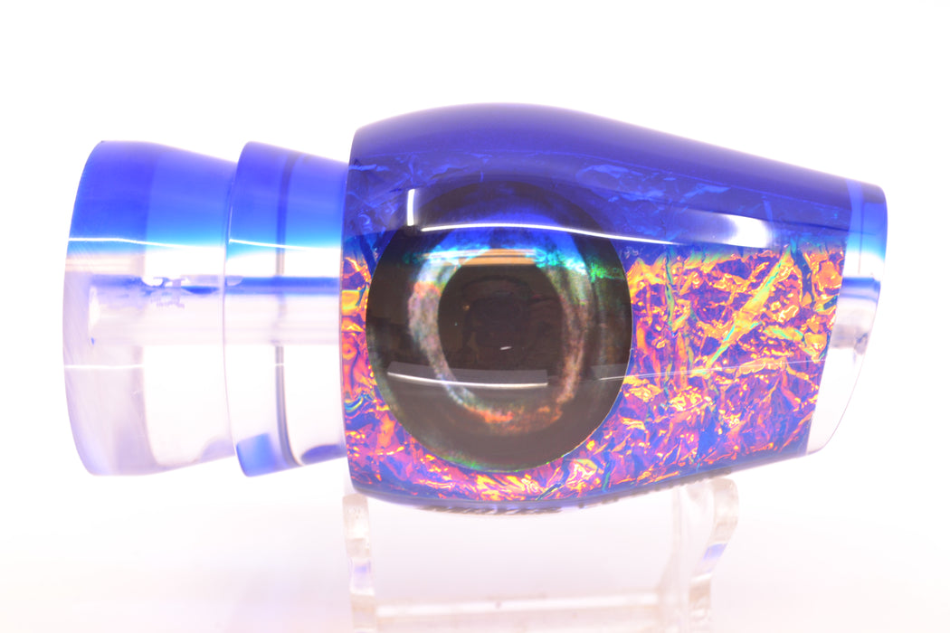 Moyes Lures Blue-Pink Dichro Blue Back Taxi Eyes Large Sumo 14" 8oz