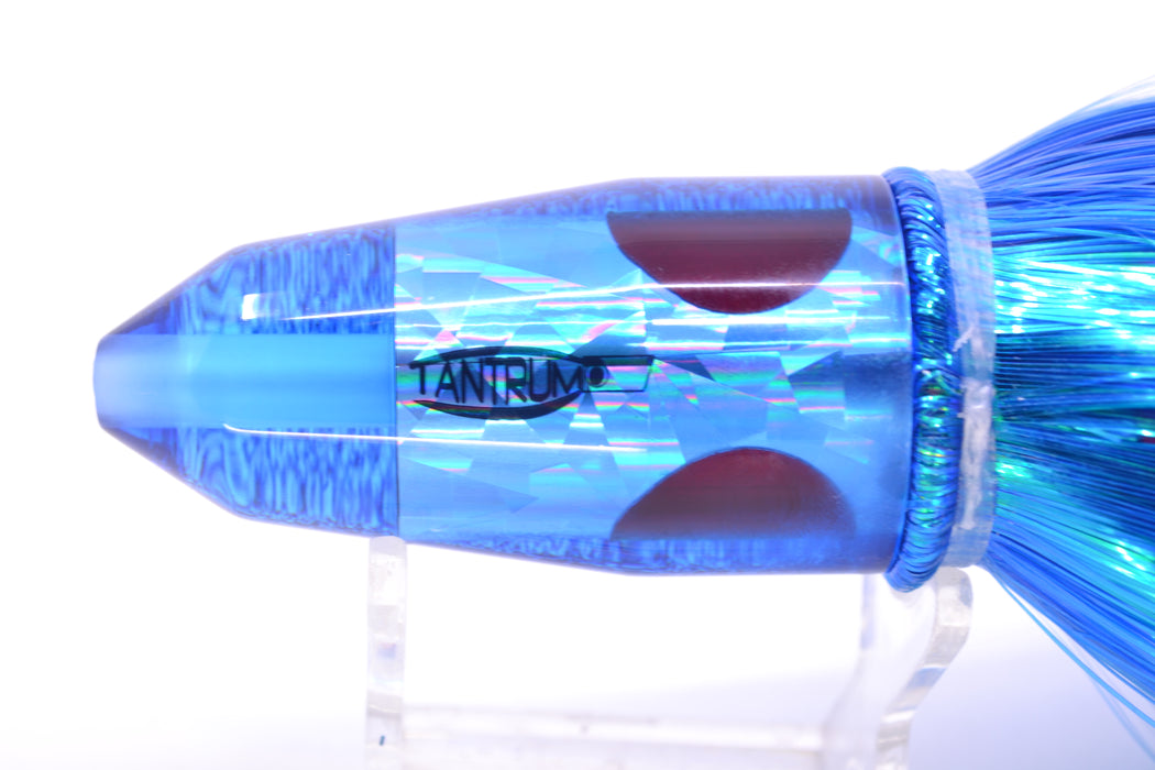 TANTRUM Lures Blue Rainbow Blue Back Medium Bullet 9" 7oz Strobez Royal Blue/Pink GZE