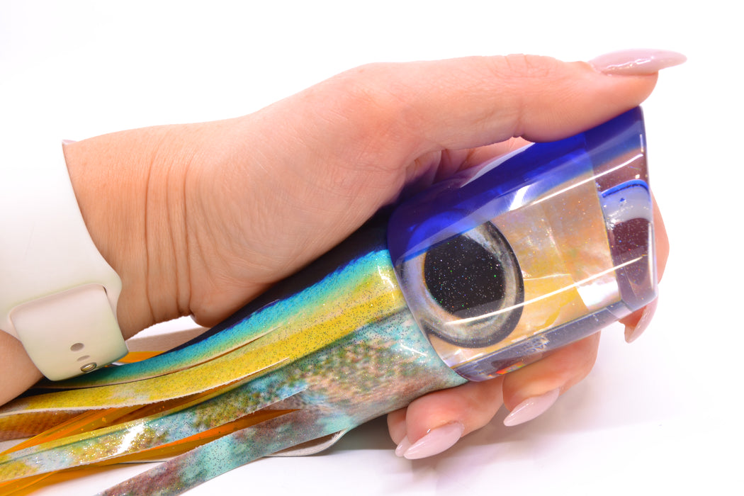 Marlin Magic Golden MOP Blue Back Taxi Eyes Ruckus 12" 9oz Fire Tailz Vinyl Yellowfin