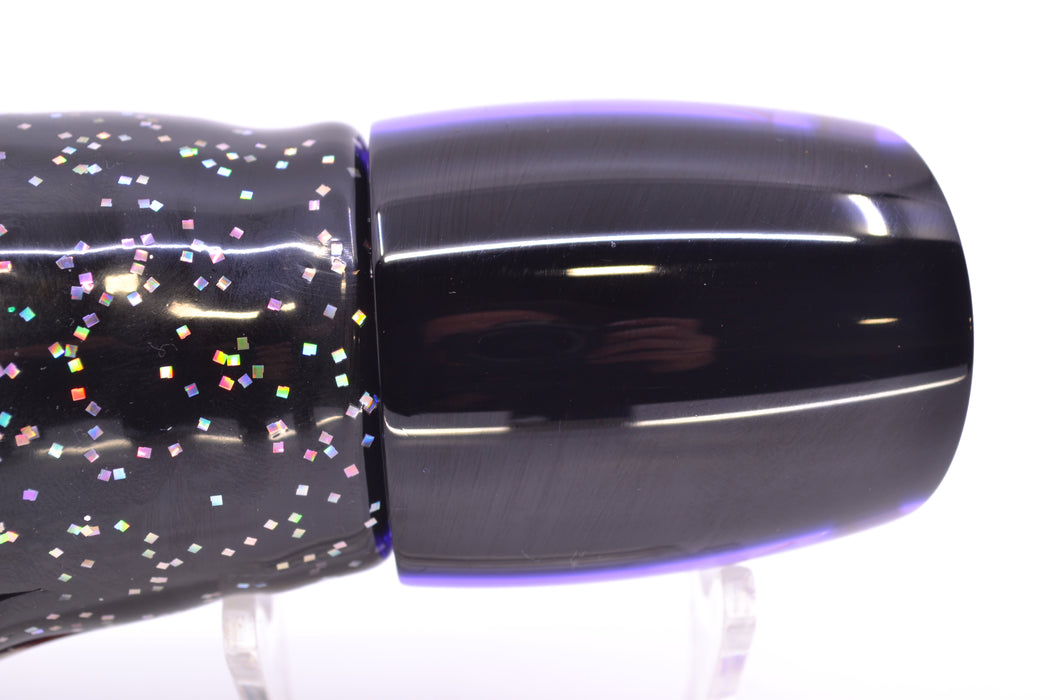 Moyes Lures Purple MOP Black Back Taxi Eyes Bushmaster 12" 10oz Skirted Black/Purple