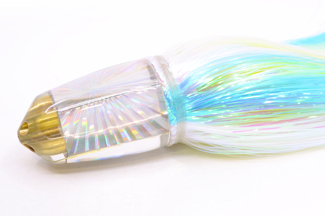 Koya Lures Silver Rainbow Starburst 4-Hole Bullet 9"+ 7oz EZ Flash Feathersword
