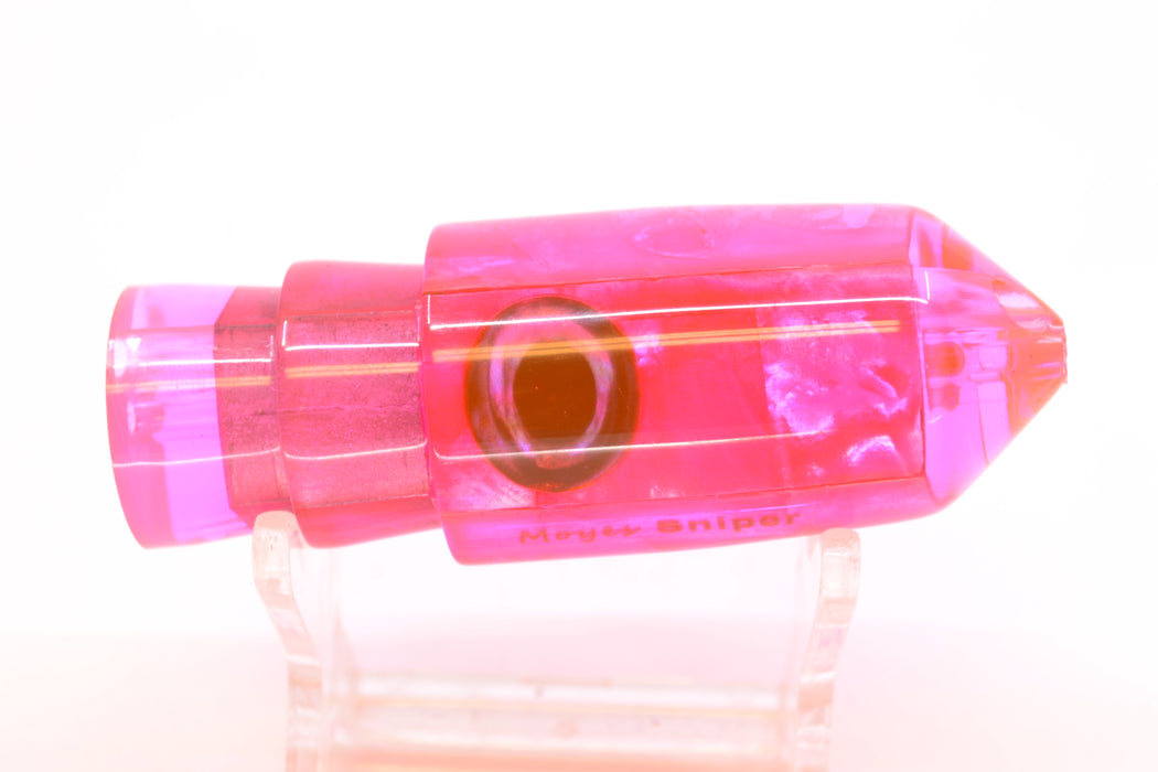 Moyes Lures Pink MOP Taxi Eyes 2-Hole Small Sniper Jet 9" 3.8oz