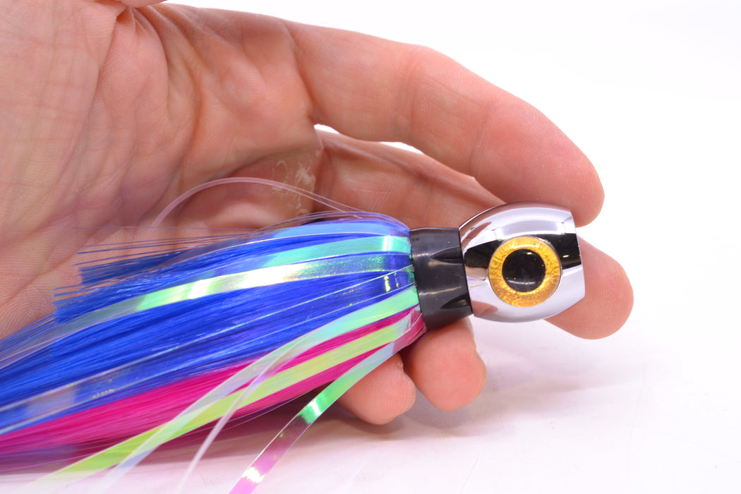 Iland Lures Blue-Pink Flash Hair Chrome Head Sea Star 6.75" 1.5oz SS700F-BL/PK