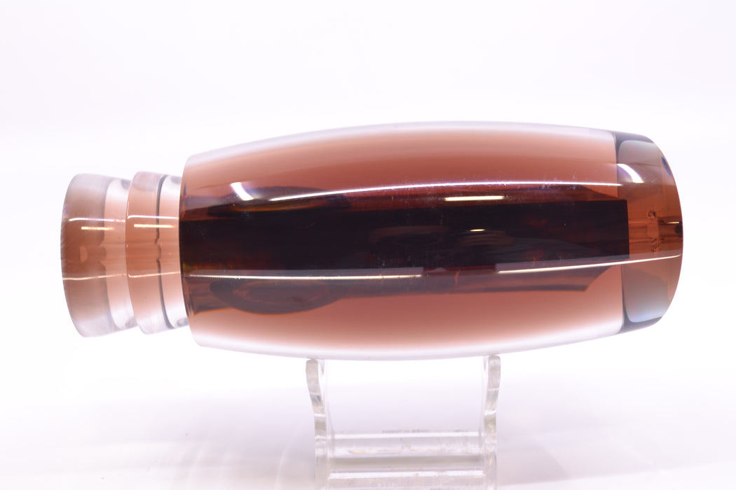 Moyes Lures Tahitian MOP Root Beer Back Taxi Eyes Punisher 16" 14.5oz GZE