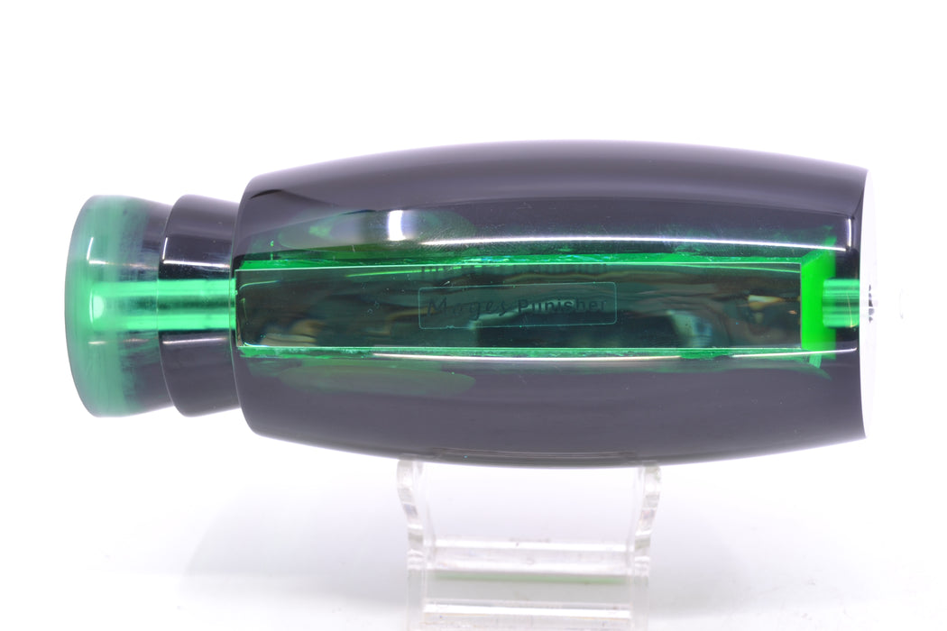 Moyes Lures Green Dichro Black Back Taxi Eyes Punisher 16" 14.5oz GZE