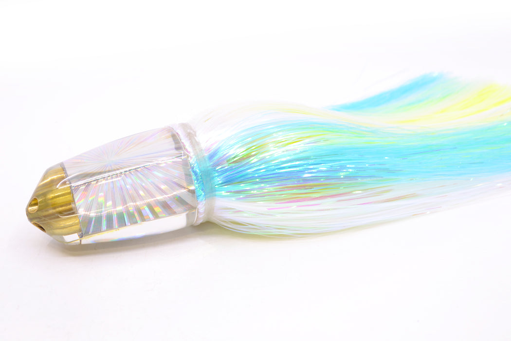 Koya Lures Silver Rainbow Starburst 4-Hole Bullet 9"+ 7oz EZ Flash Feathersword