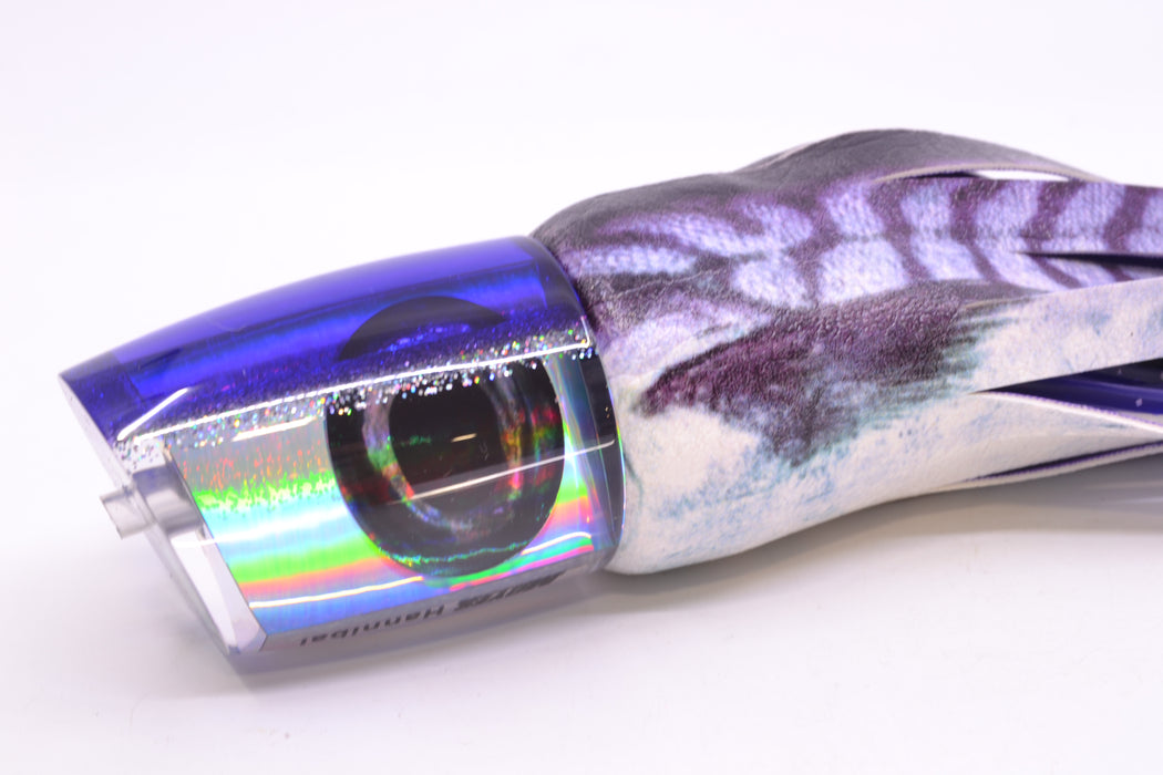 Moyes Lures Silver Rainbow Purple-Silver Back Taxi Eyes Hannibal 14" 8oz ALV Vinyl