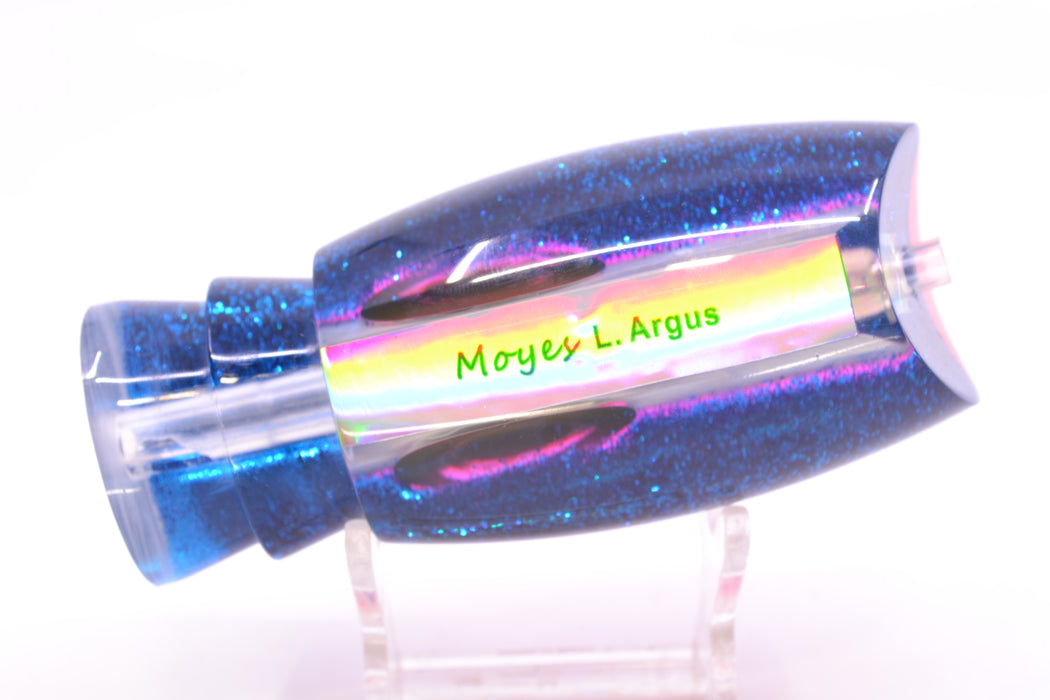 Moyes Lures White MOP Pink-Blue Back Taxi Eyes Large Argus 14" 6.5oz