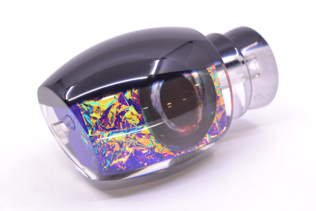 Moyes Lures Purple-Pink Dichro Black Back Taxi Eyes Large Blaster 14" 6.3oz