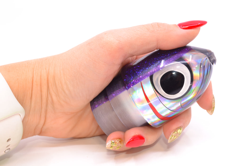 LS Lures Silver Rainbow Blue-Purple Glitter Back Flyer 13" 5.7oz