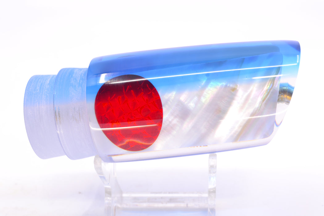 Crampton Baits Real White Ripple MOP Blue Back Red Eyes HoG 14" 6.4oz