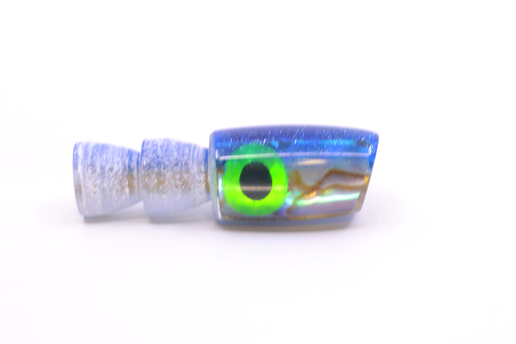 Coggin Lures Abalone Shell Blue Back Black-Green Eyes Tado Lo'ihi Peanut Slant 4.5" 0.3oz