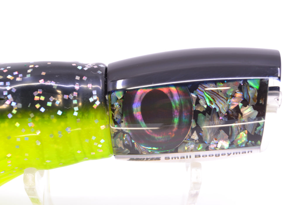 Moyes Lures S&P MOP Black Back Small Boogeyman 9" 3.5oz Skirted Magic Johnson