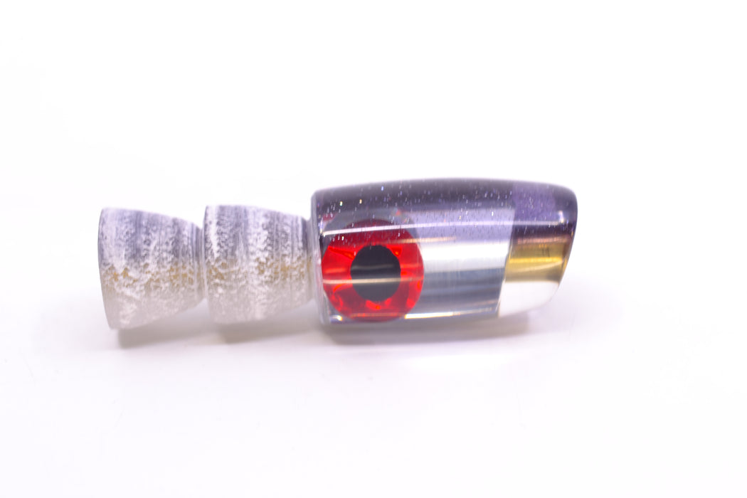 Coggin Lures Clear Mirrored Purple Back Tado Lo'ihi Peanut Slant 4.5" 0.3oz