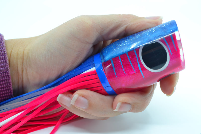 Amaral Lures Pink Pearl Blue Back Diamondback 14" 7oz