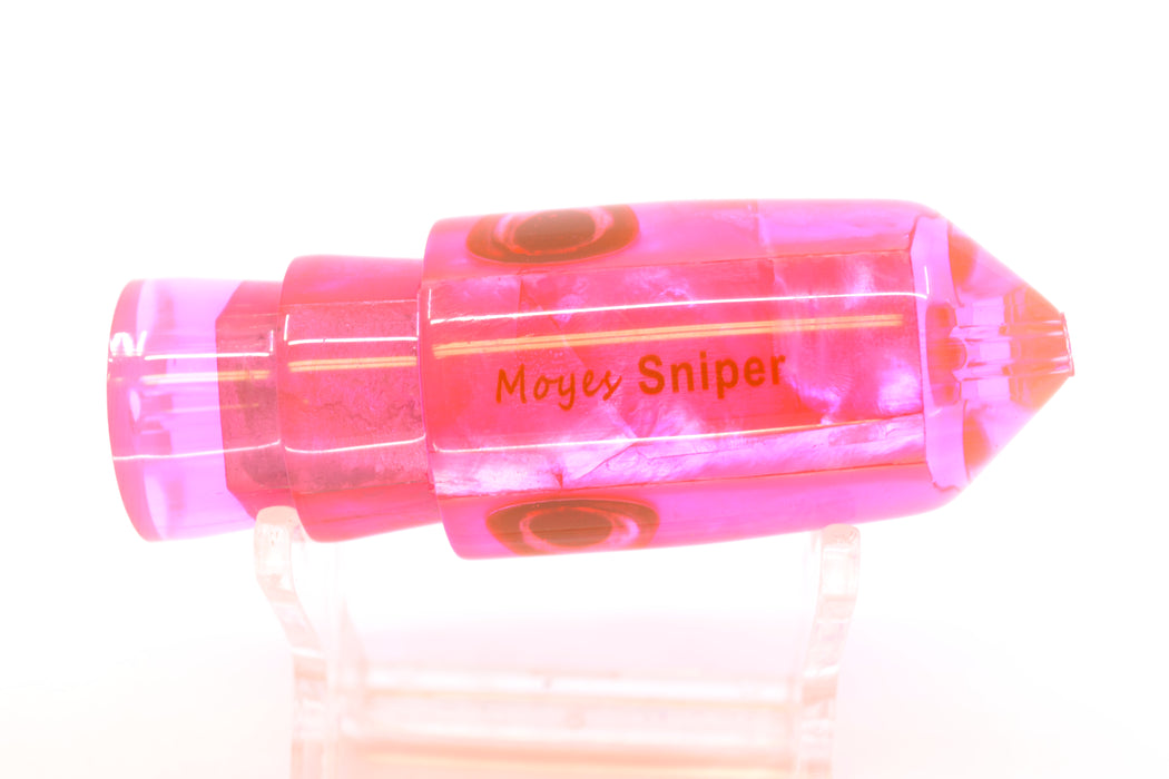 Moyes Lures Pink MOP Taxi Eyes 2-Hole Small Sniper Jet 9" 3.8oz