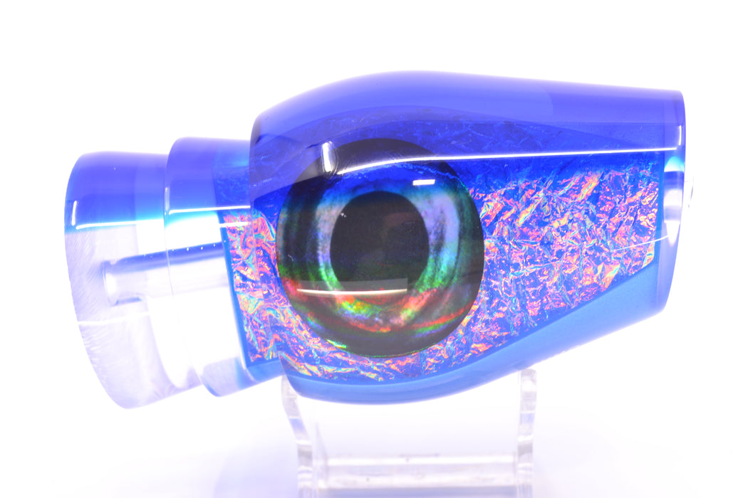 Moyes Lures Blue-Pink Dichro Blue Back Taxi Eyes XL Sumo 16" 13oz GZE