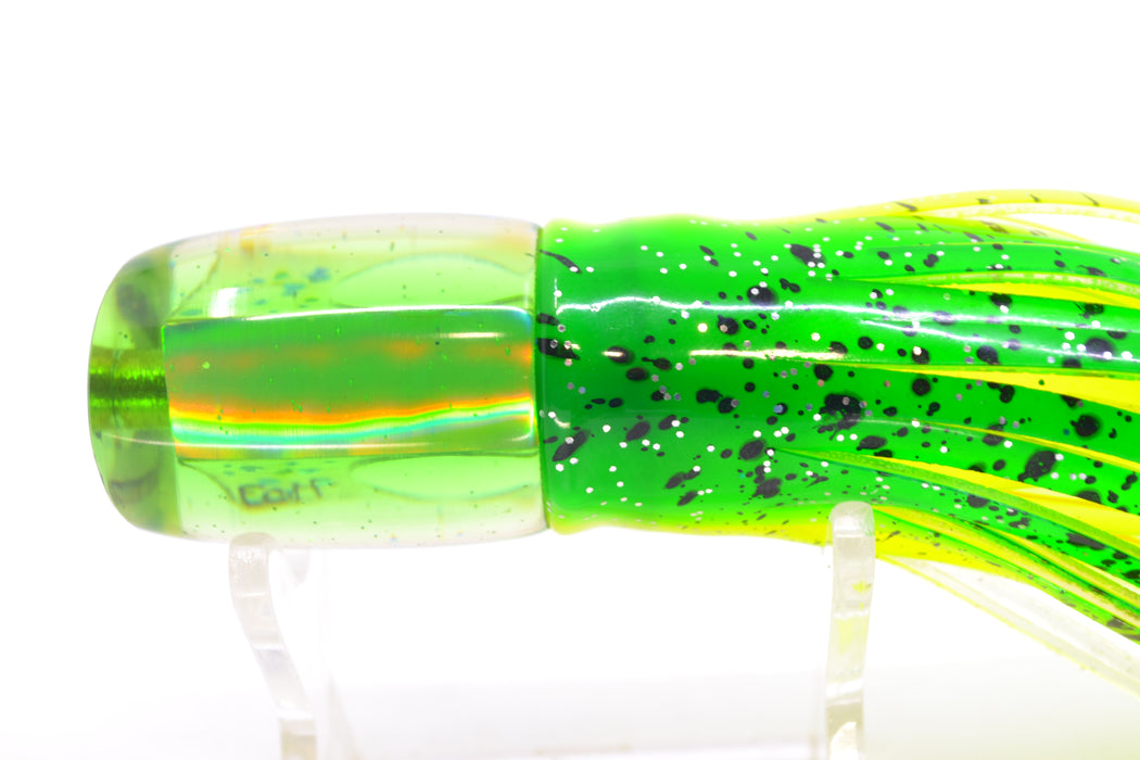 Marlin Magic Golden Mahi MOP Green Back Taxi Eyes Tiny Ruckus 7" 3oz Skirted