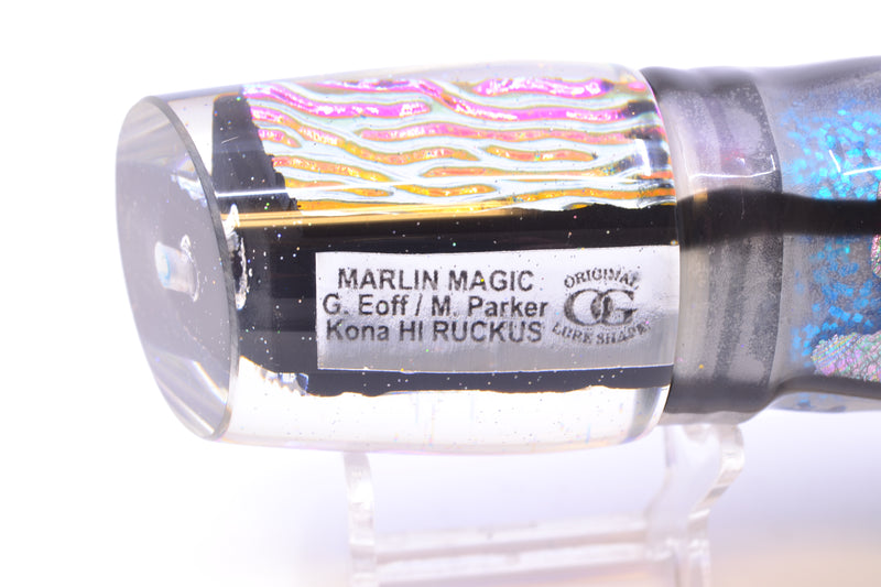 Marlin Magic Purple-Blue Lava Black Magic Ruckus 12" 11oz Skirted Black Skipjack