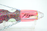 Koya Lures Pink MOP No Eyes 4-Hole Bullet 4.5" 1.5oz Skirted Wings