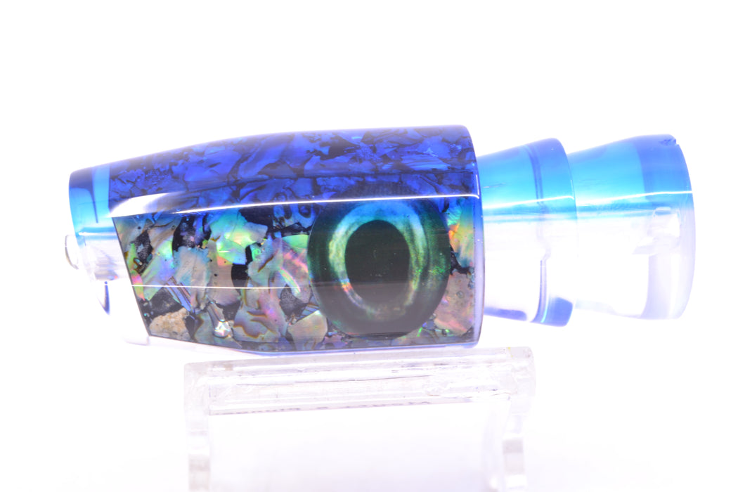 Moyes Lures S&P MOP Blue Back Taxi Eyes Small Plunger 9" 3oz GZE