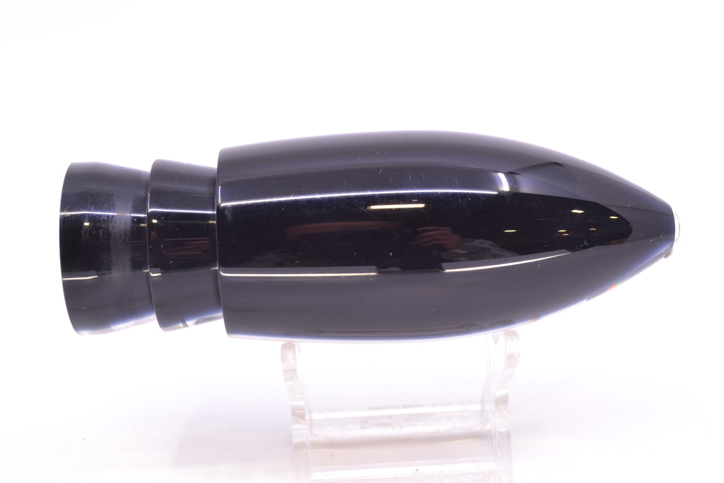Moyes Lures Mirrored Black Back Red Eyes Large Ono Bullet 14" 10.2oz
