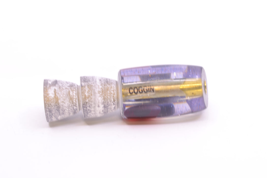 Coggin Lures Clear Mirrored Purple Back Tado Lo'ihi Peanut Slant 4.5" 0.3oz