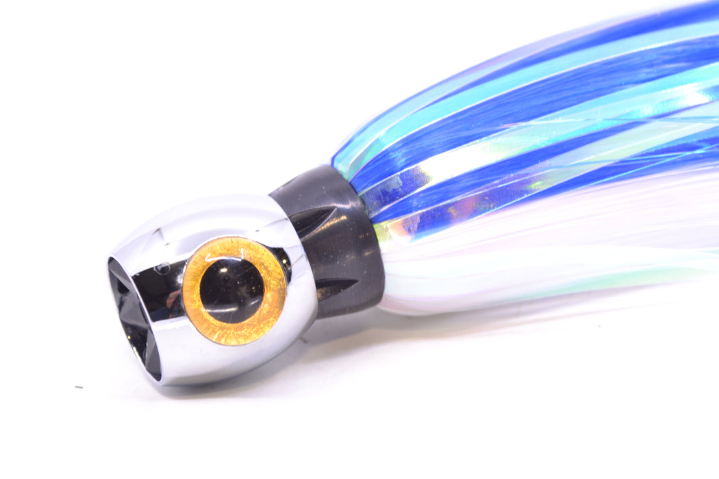 Iland Lures Blue-White Flash Hair Chrome Head Sea Star 6.75" 1.5oz SS700F-BL/WH