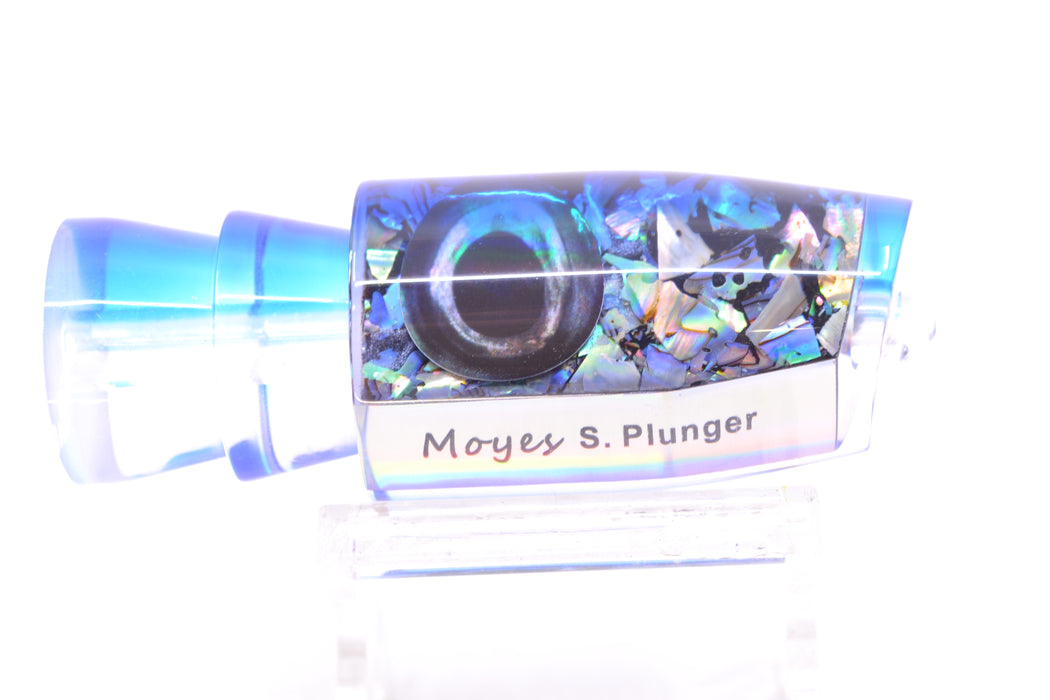 Moyes Lures S&P MOP Blue Back Taxi Eyes Small Plunger 9" 3oz GZE