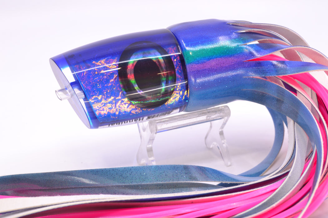 Moyes Lures Blue-Pink Dichro Blue Back Taxi Eyes Hannibal 14" 8oz FT Vinyl Blueberry