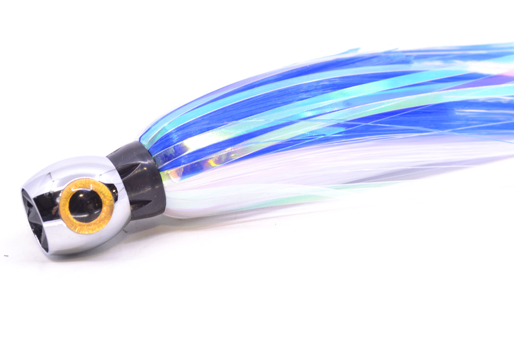 Iland Lures Blue-White Flash Hair Chrome Head Sea Star 6.75" 1.5oz SS700F-BL/WH