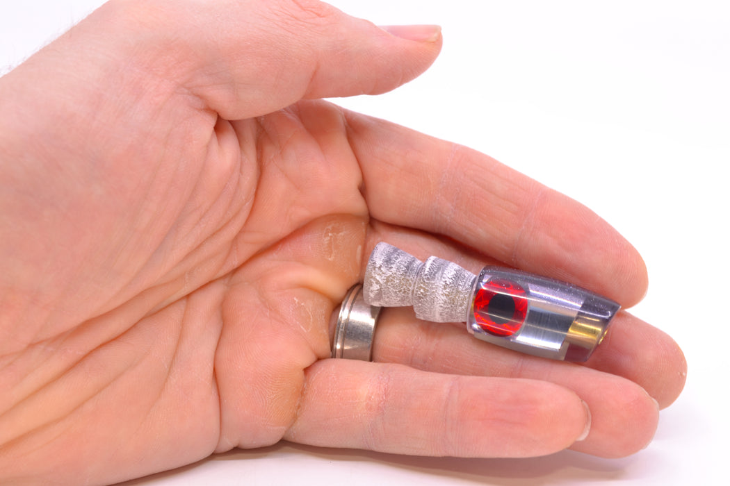 Coggin Lures Clear Mirrored Purple Back Tado Lo'ihi Peanut Slant 4.5" 0.3oz