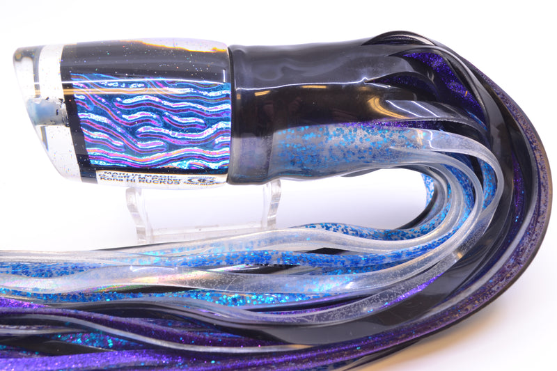 Marlin Magic Purple-Blue Lava Black Magic Ruckus 12" 11oz Skirted Black Skipjack