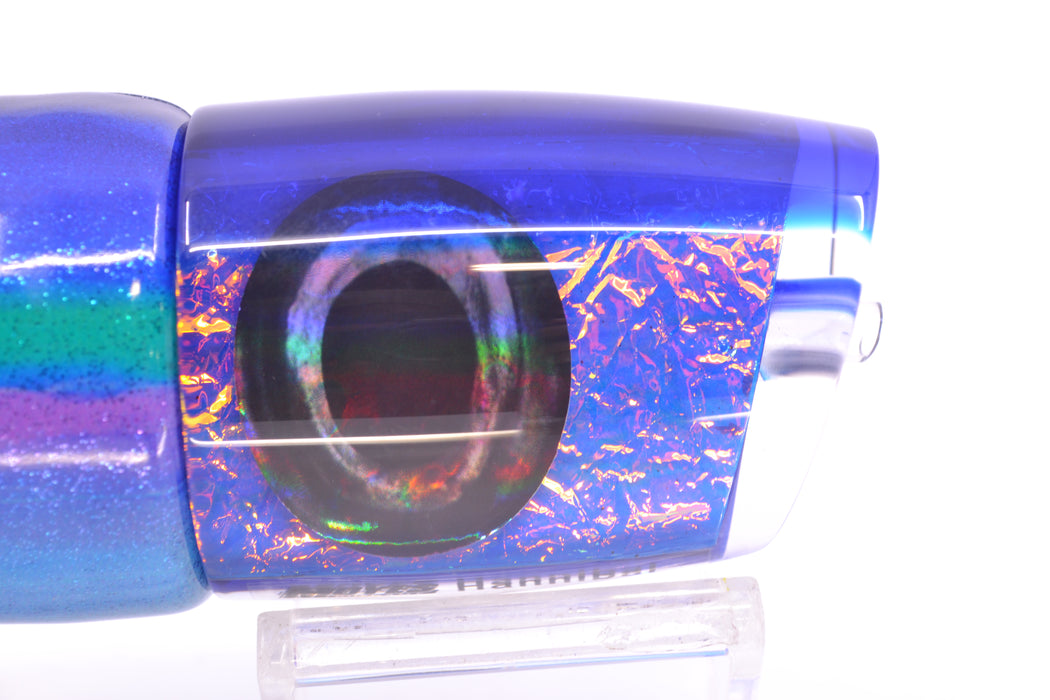 Moyes Lures Blue-Pink Dichro Blue Back Taxi Eyes Hannibal 14" 8oz FT Vinyl Blueberry