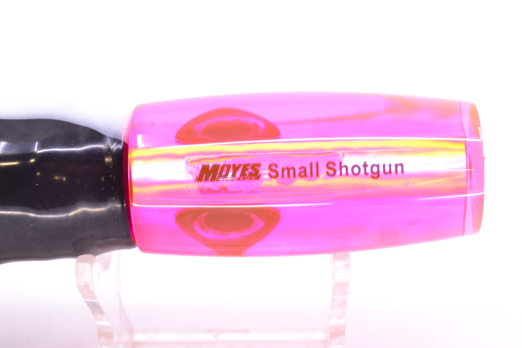 Moyes Lures Pink MOP Taxi Eyes Small Shotgun 9" 4oz Skirted White Aurora-Black GZE